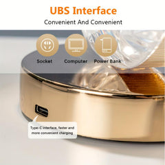 Portable Crystal LED Table Lamp 3 Brightness Levels