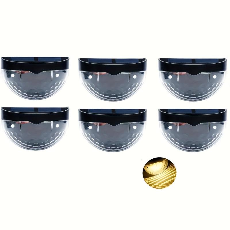 Solar Fence Lights Outdoor Waterproof Wall Mounted Garden Lighting