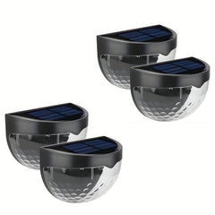 Solar Fence Lights Outdoor Waterproof Wall Mounted Garden Lighting