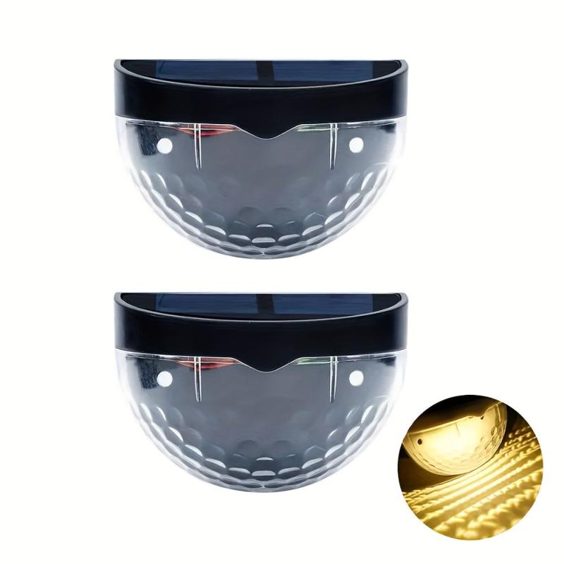 Solar Fence Lights Outdoor Waterproof Wall Mounted Garden Lighting