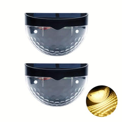 Solar Fence Lights Outdoor Waterproof Wall Mounted Garden Lighting
