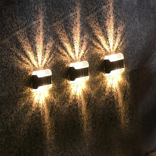 Solar Wall Sconce Outdoor Waterproof LED Light for Garden Patio Yard