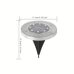 4 Pack Solar Ground Lights Outdoor Waterproof Deck Lights for Landscape