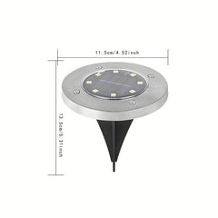 4 Pack Solar Ground Lights Outdoor Waterproof Deck Lights for Landscape