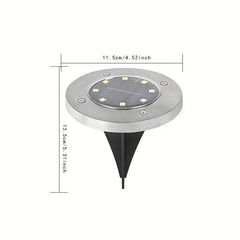 4 Pack Solar Ground Lights Outdoor Waterproof Deck Lights for Landscape