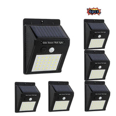 4pcs Solar Wall Light 30LED Outdoor Waterproof Garden Light