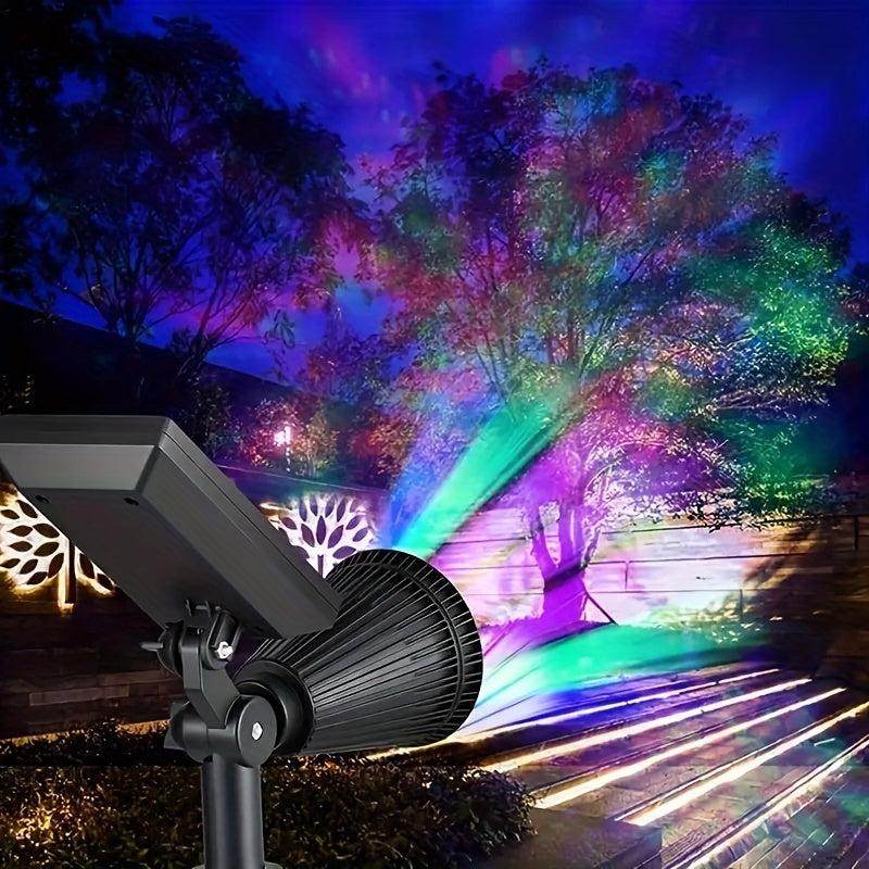 Solar Tree Light for Garden Decor Two-in-One Landscape Light