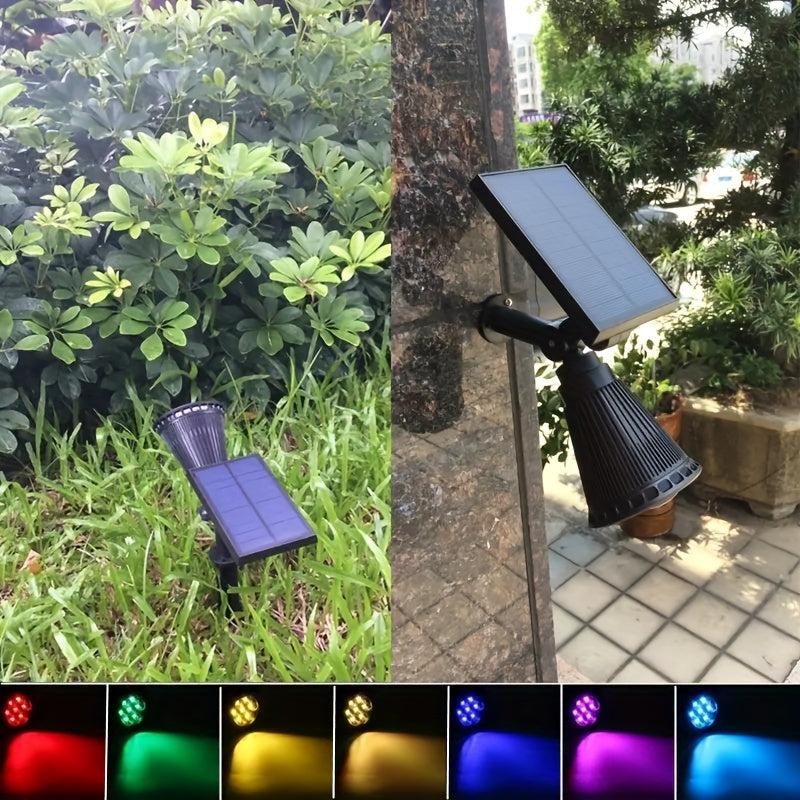 Solar Tree Light for Garden Decor Two-in-One Landscape Light