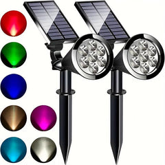 Solar Tree Light for Garden Decor Two-in-One Landscape Light