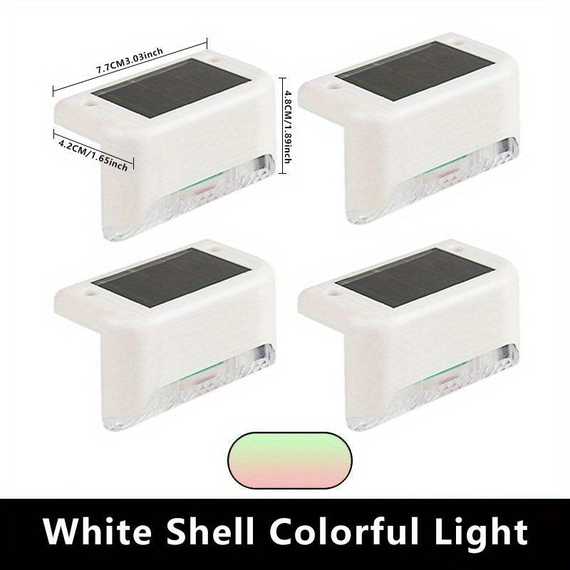 Outdoor Solar Deck Lights Waterproof LED Solar Lights for Stairs Steps Fences