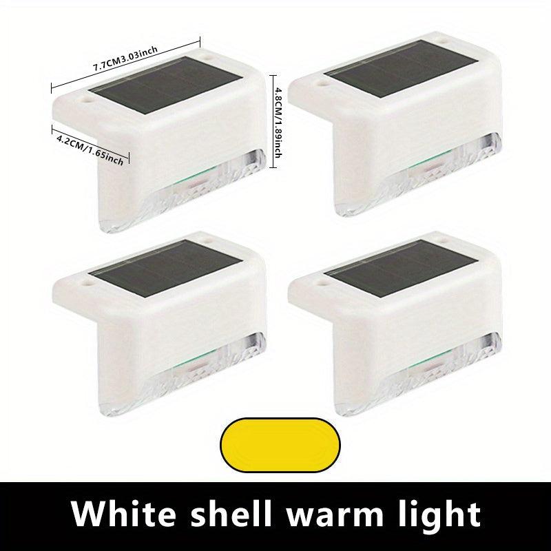 Outdoor Solar Deck Lights Waterproof LED Solar Lights for Stairs Steps Fences
