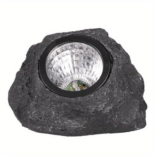 Solar Step Light Faux Stone Spotlights Waterproof Outdoor Decoration