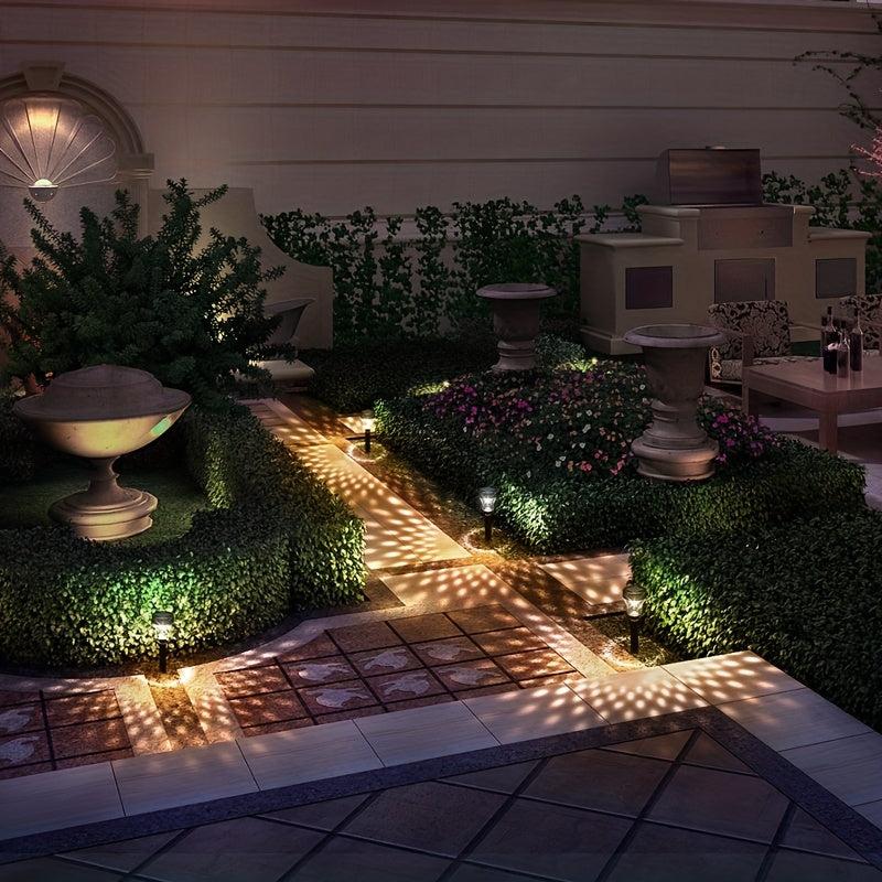 2pcs Solar Outdoor Projection Floor Light Waterproof