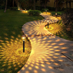 2pcs Solar Outdoor Projection Floor Light Waterproof
