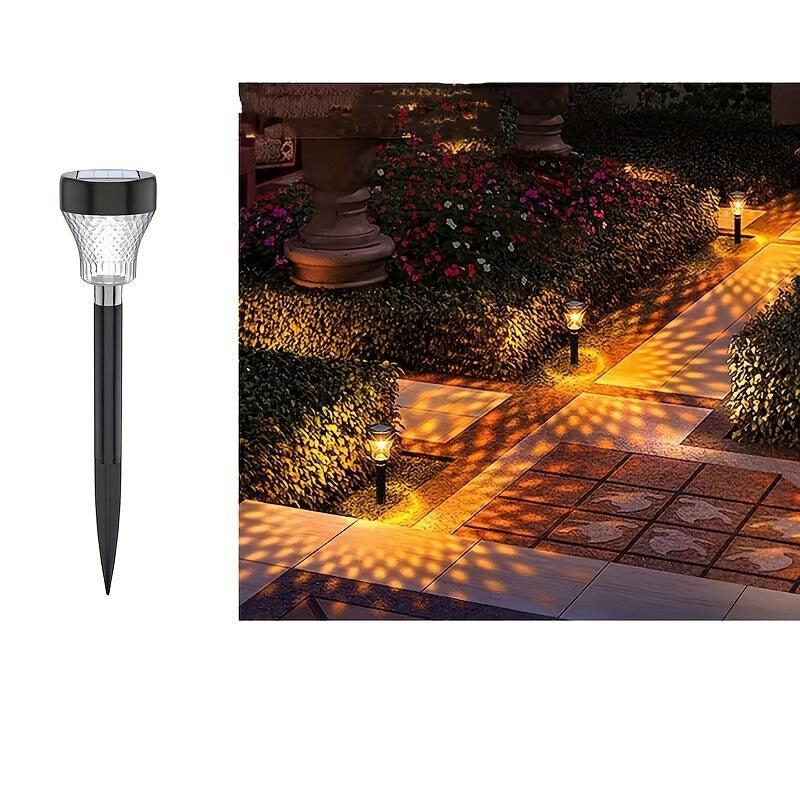 2pcs Solar Outdoor Projection Floor Light Waterproof