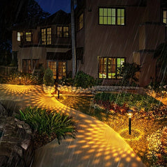 2pcs Solar Outdoor Projection Floor Light Waterproof