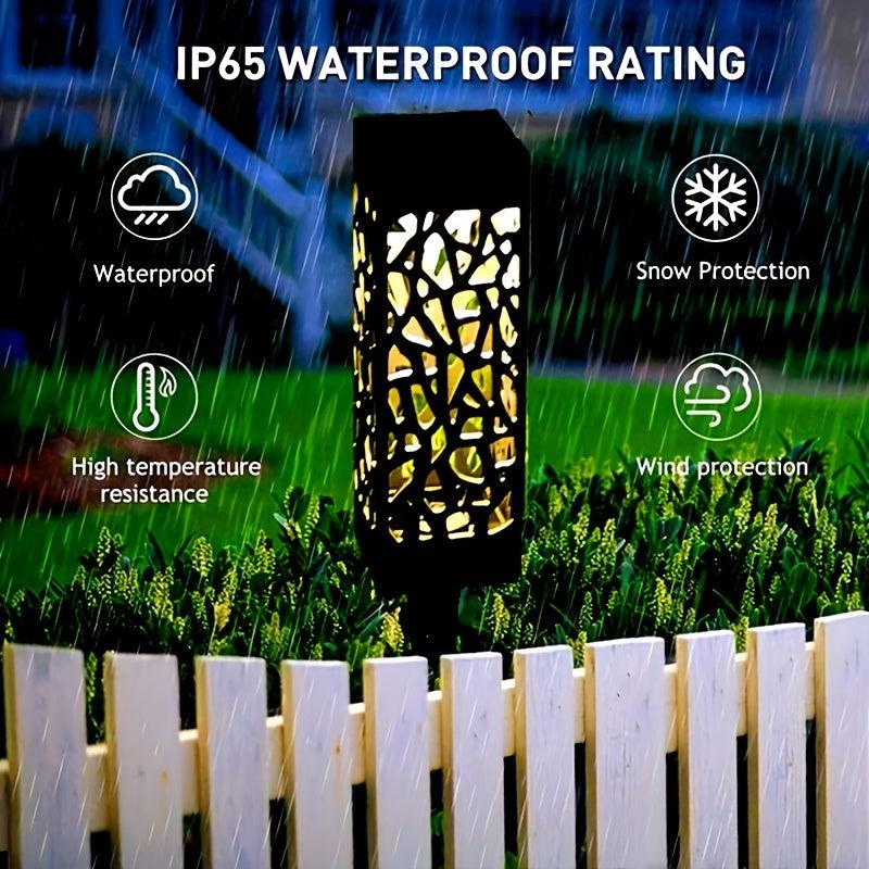 6Pcs Solar Landscape Lights Waterproof Outdoor Lighting