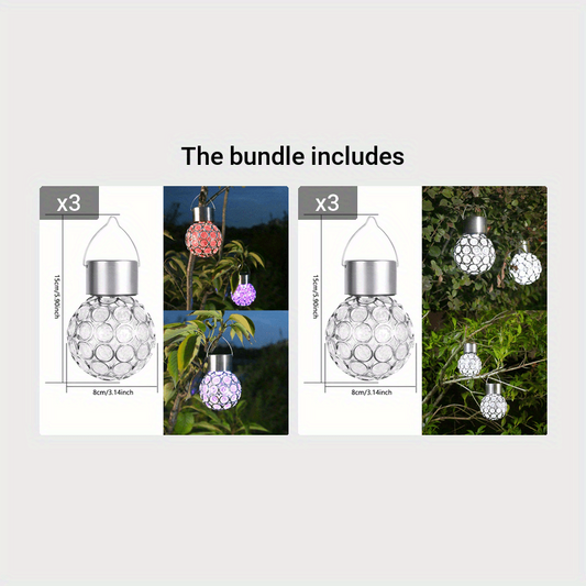 Solar Hanging Lamp Outdoor Waterproof LED Pendant Light