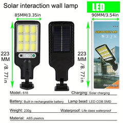 Solar Street Light Body Sensor Garden Wall Lamp Waterproof LED