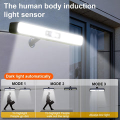 Solar Induction Wall Light Outdoor Waterproof for Backyard Garden Courtyard
