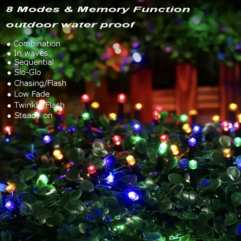 8 Modes Solar String Lights Outdoor Decoration Landscaping