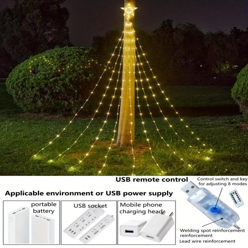 LED Star String Lights with Remote Control
