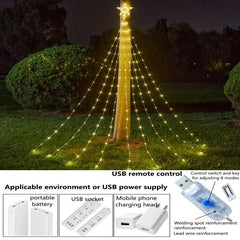 LED Star String Lights with Remote Control