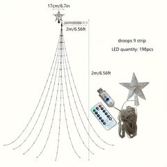 LED Star String Lights with Remote Control
