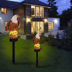 Solar LED Garden Light with Eagle Ornament