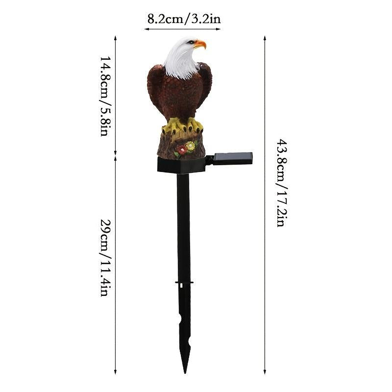 Solar LED Garden Light with Eagle Ornament