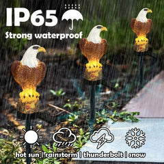 Solar LED Garden Light with Eagle Ornament
