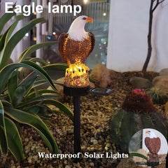 Solar LED Garden Light with Eagle Ornament