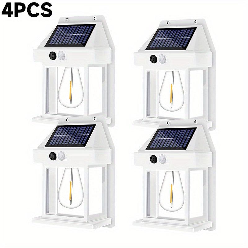 LED Solar Wall Light Motion Sensor Garden Light Dusk To Dawn Outdoor Lighting