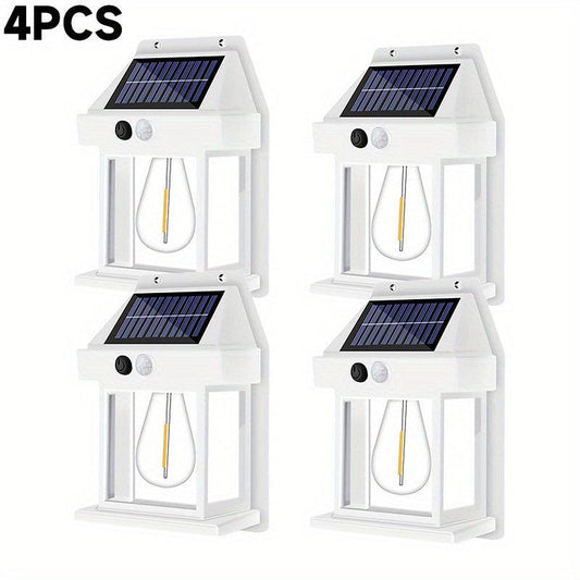 LED Solar Wall Light Motion Sensor Garden Light Dusk To Dawn Outdoor Lighting