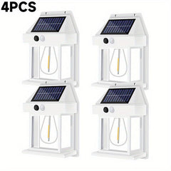 LED Solar Wall Light Motion Sensor Garden Light Dusk To Dawn Outdoor Lighting