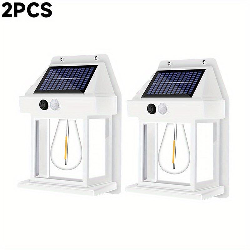 LED Solar Wall Light Motion Sensor Garden Light Dusk To Dawn Outdoor Lighting