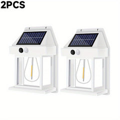 LED Solar Wall Light Motion Sensor Garden Light Dusk To Dawn Outdoor Lighting