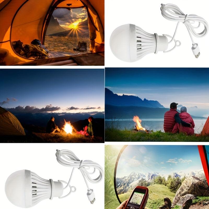 USB Lamp Bulb 5V Lantern LED USB Power Reading Book Light