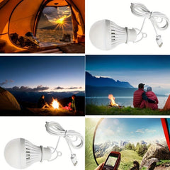 USB Lamp Bulb 5V Lantern LED USB Power Reading Book Light