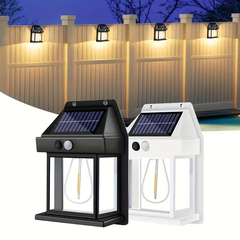 Solar Outdoor Wall Lamp Human Body Induction Tungsten Wall Lamp