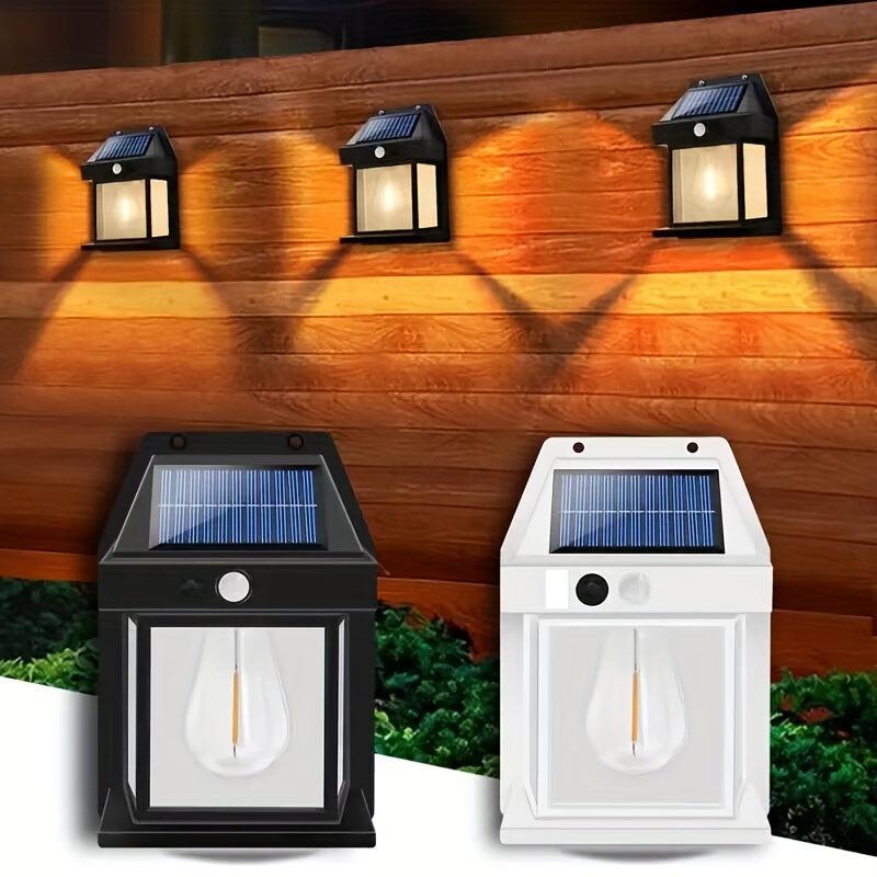 Solar Outdoor Wall Lamp Human Body Induction Tungsten Wall Lamp
