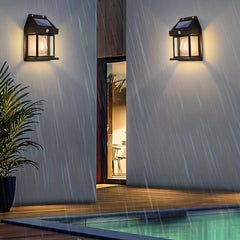 Solar Tungsten Wall Light Outdoor Waterproof Garden Headlight