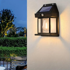Solar Tungsten Wall Light Outdoor Waterproof Garden Headlight