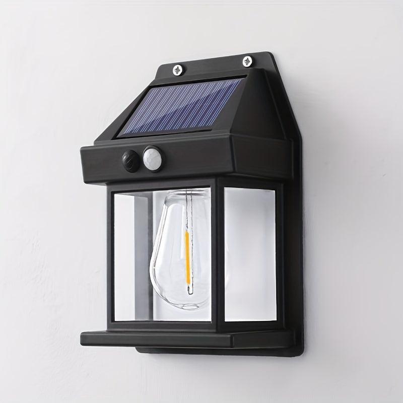Solar Tungsten Wall Light Outdoor Waterproof Garden Headlight