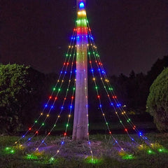 180LED Waterfall Tree Fairy Lights 9 Drop 200cm Outdoor Garland USB Plug