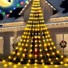 180LED Waterfall Tree Fairy Lights 9 Drop 200cm Outdoor Garland USB Plug