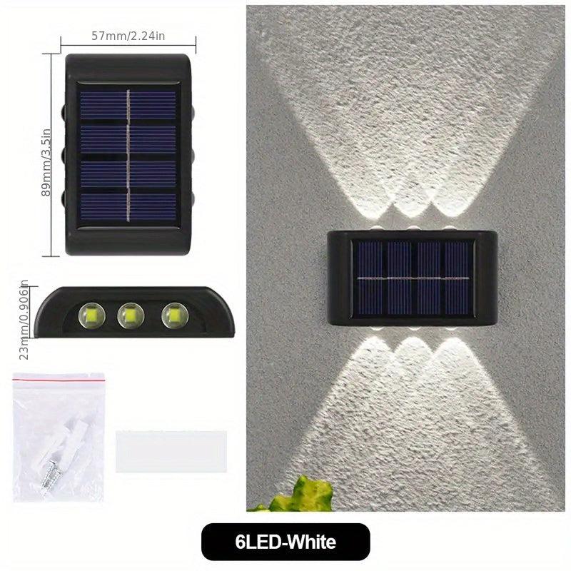 2pcs Solar Up & Down Wall Lights - Brighten Your Outdoor Space