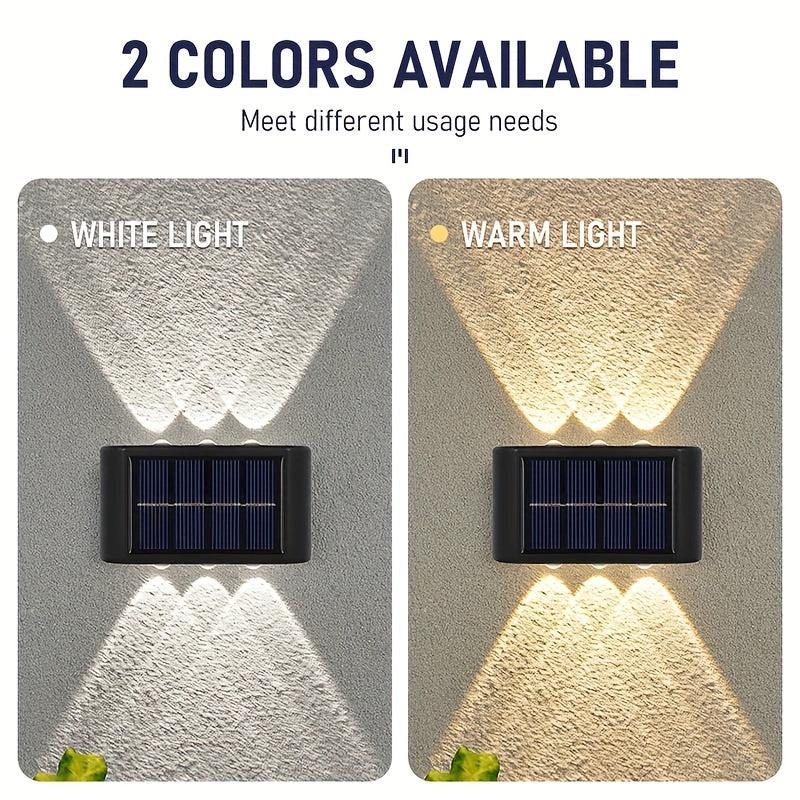 2pcs Solar Up & Down Wall Lights - Brighten Your Outdoor Space