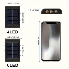 2pcs Solar Up & Down Wall Lights - Brighten Your Outdoor Space