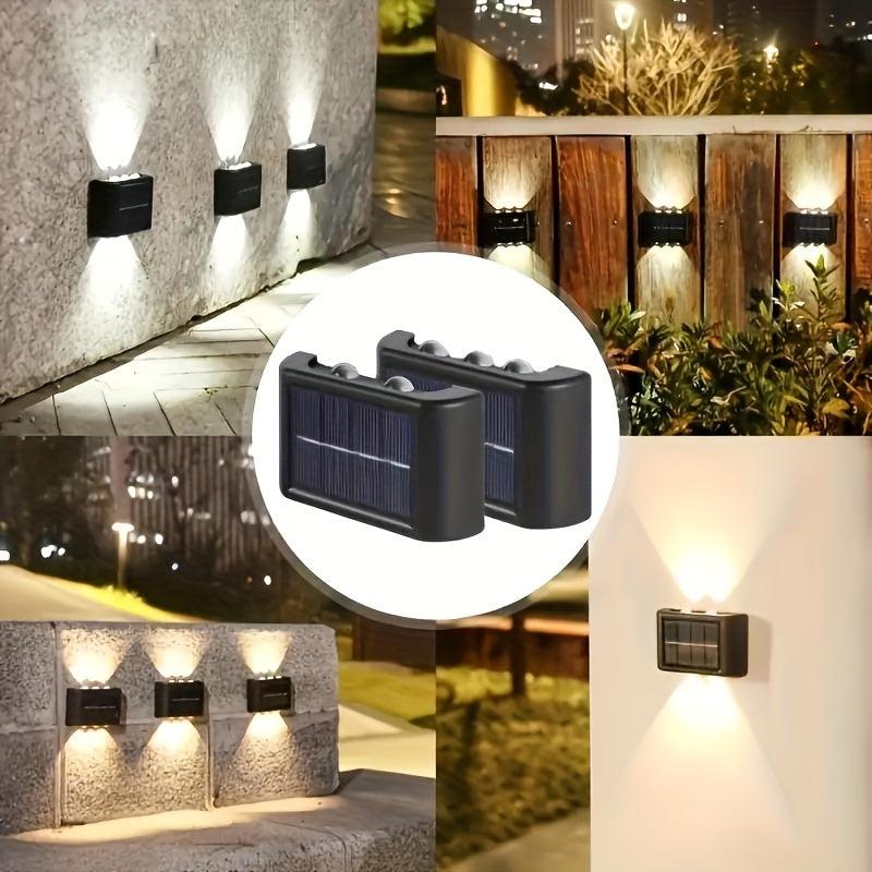 2pcs Solar Up & Down Wall Lights - Brighten Your Outdoor Space